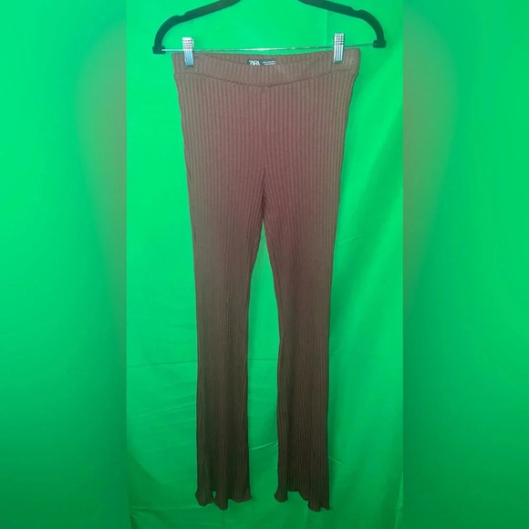COPY - Zara Brown Leggings size Medium - Picture 1 of 4